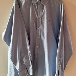 Ralph Lauren Men’s Blue Long Sleeve Button Down Shirt XXL